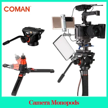 COMAN Video Monopod Портативный Легкий Профессиональный Монопод Для Держателя Свадебной Видеокамеры