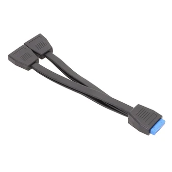 Разветвитель разъемов F3KE USB 19Pin / 20Pin с разъемом для подключения двухпортовых разъемов с разъемом USB на 19pin