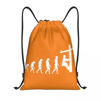 Lineman Evolution Рюкзак на шнурке, спортивная спортивная сумка для мужчин и женщин, Подарок электрика, рюкзак для тренировок