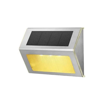 1 шт. солнечных ступенчатых светильников IP65, водонепроницаемых солнечных наружных светодиодных светильников, настенных светильников по периметру