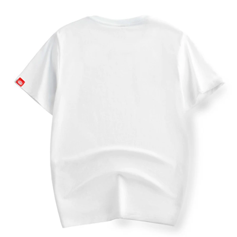 Lyprerazy Летняя хлопковая футболка в корейском стиле с вышивкой в виде плюшевого мишки, свободная мужская футболка с короткими рукавами Изображение 3