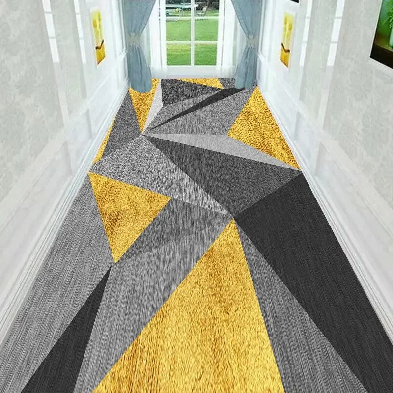 Геометрический коридор, длинные ковры для прихожей, украшение дома, ковер для гостиной, диван, коврик для стола, Кухонный коврик для прихожей Изображение 4