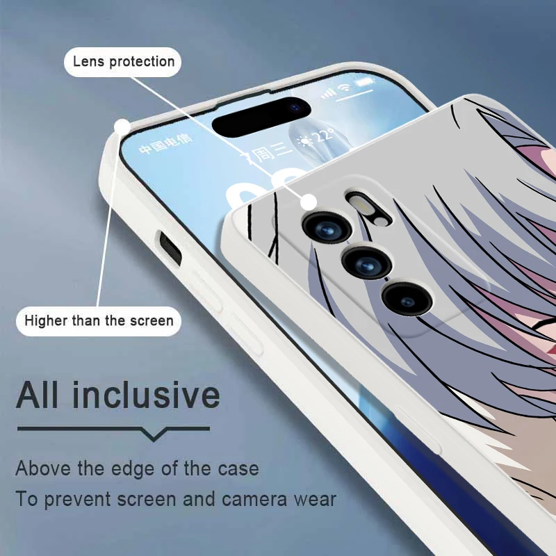 Жидкий силиконовый чехол Inuyasha для Xiaomi Mi 13 11T 12T 12 Pro 11 Ultra Lite 10 9 8 10T A3 POCO F5 X4 F4 GT X3 NFC M4 Мягкий чехол Изображение 3