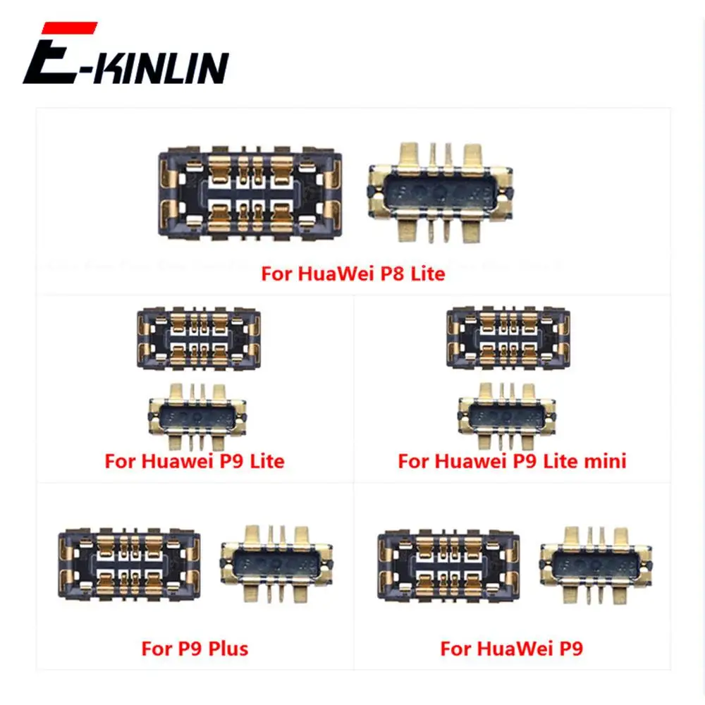 2 шт./лот Разъем FPC Держатель батареи Зажимной контакт для HuaWei P8 P9 Lite mini Plus 2016 2017 на гибком кабеле основной платы Изображение 0
