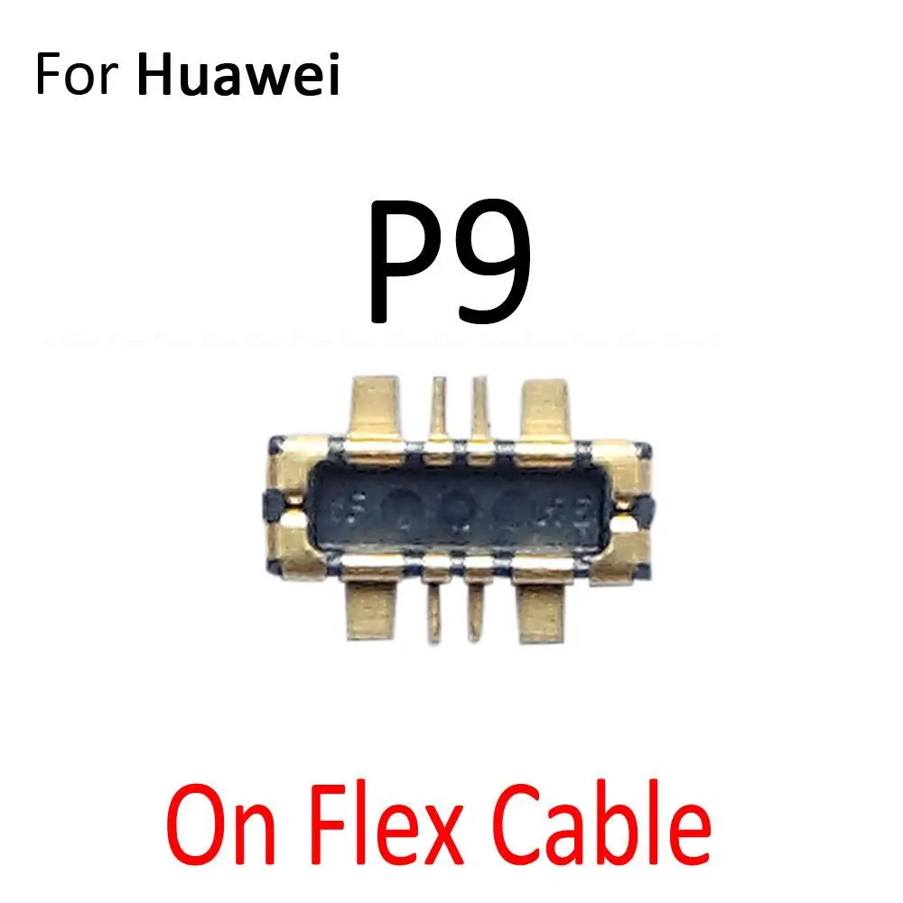 2 шт./лот Разъем FPC Держатель батареи Зажимной контакт для HuaWei P8 P9 Lite mini Plus 2016 2017 на гибком кабеле основной платы Изображение 2
