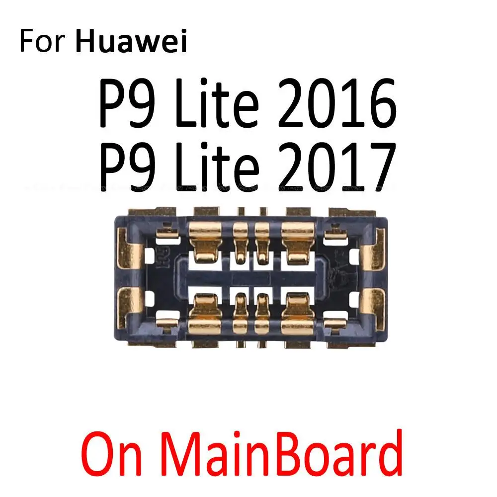 2 шт./лот Разъем FPC Держатель батареи Зажимной контакт для HuaWei P8 P9 Lite mini Plus 2016 2017 на гибком кабеле основной платы Изображение 3