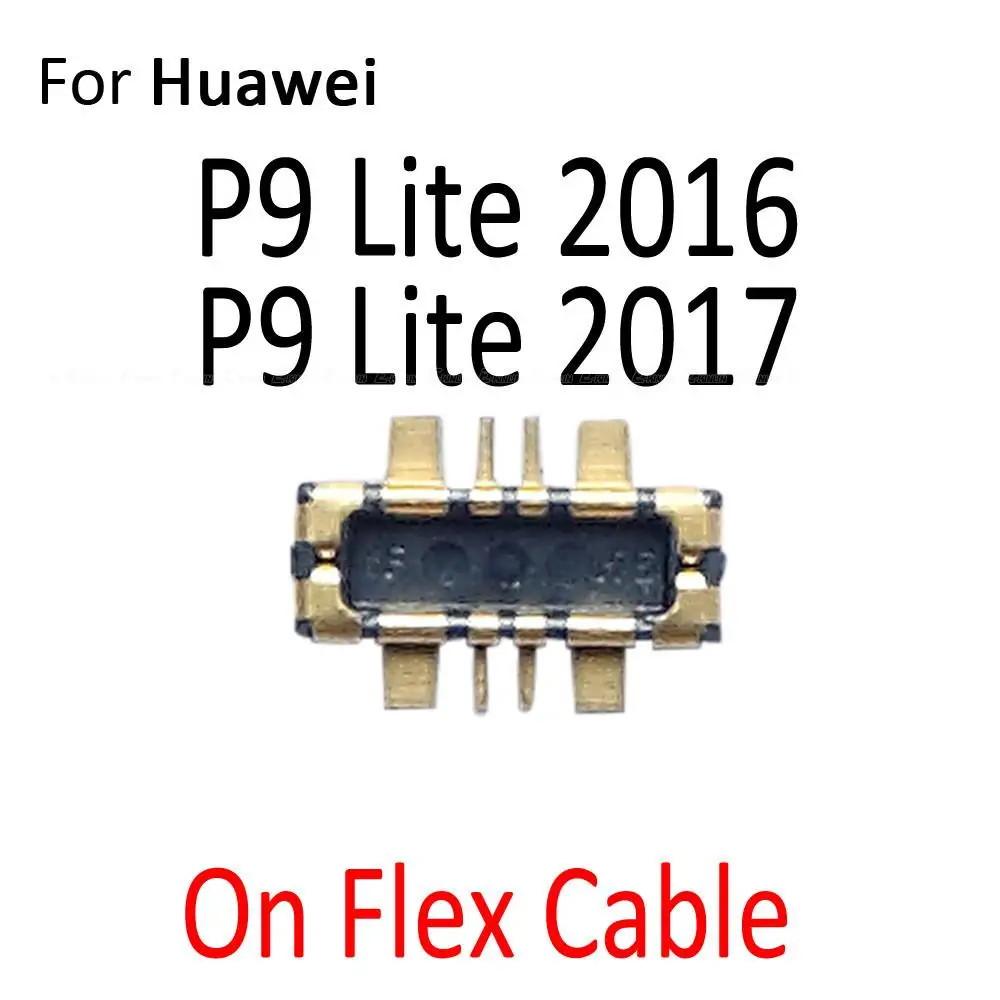 2 шт./лот Разъем FPC Держатель батареи Зажимной контакт для HuaWei P8 P9 Lite mini Plus 2016 2017 на гибком кабеле основной платы Изображение 4