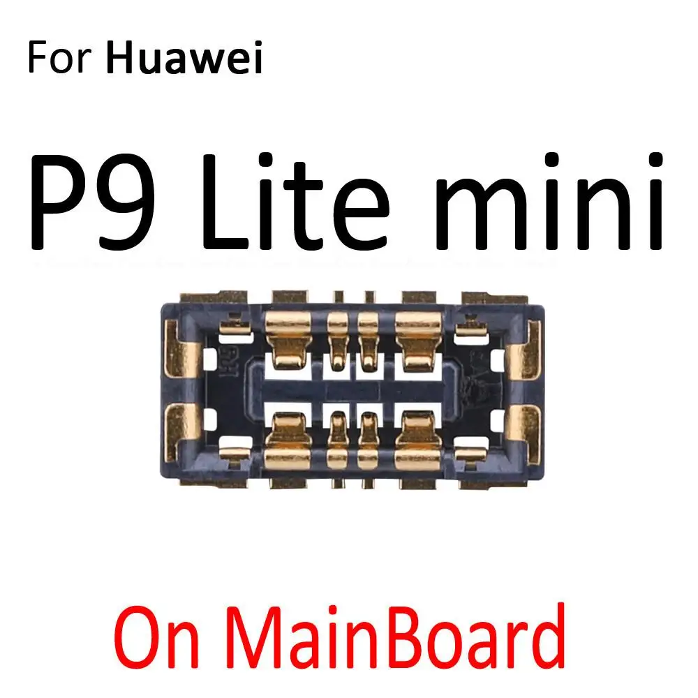 2 шт./лот Разъем FPC Держатель батареи Зажимной контакт для HuaWei P8 P9 Lite mini Plus 2016 2017 на гибком кабеле основной платы Изображение 5