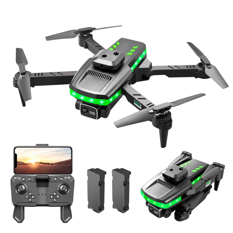 Мини-дрон S160 с камерой 4K HD С возможностью обхода препятствий с четырех сторон, давление воздуха фиксированной высоты, профессиональные складные игрушки-квадрокоптеры Изображение 0