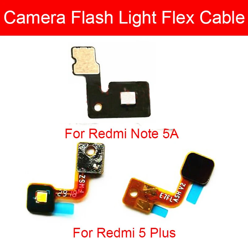 Лампа-вспышка для камеры Гибкий кабель для Xiaomi Redmi Note5A 5Plus, вспышка для камеры, датчик приближения, Гибкая лента, запасные части Изображение 0