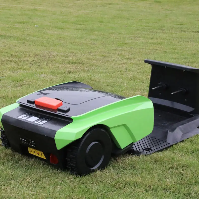 Интеллектуальный робот-газонокосилка, интеллектуальная домашняя автоматизация, сельскохозяйственное оборудование для стрижки травы. Изображение 3