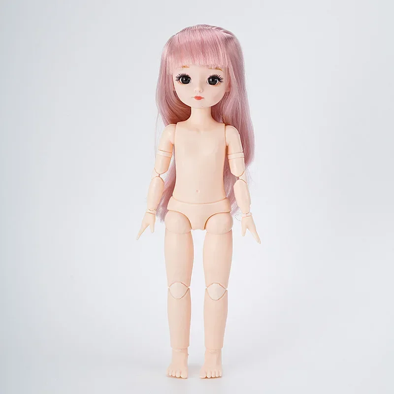 30-сантиметровая кукла BJD с нормальной кожей, несколькими съемными суставами, аксессуары для тела для мальчиков и девочек, игрушки своими руками Изображение 3