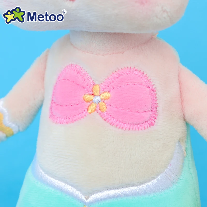 38 см Мягкая новая кукла Metoo Angela Mermaid, милая плюшевая детская игрушка, компаньон для сна, подарочные игрушки для девочек Изображение 4