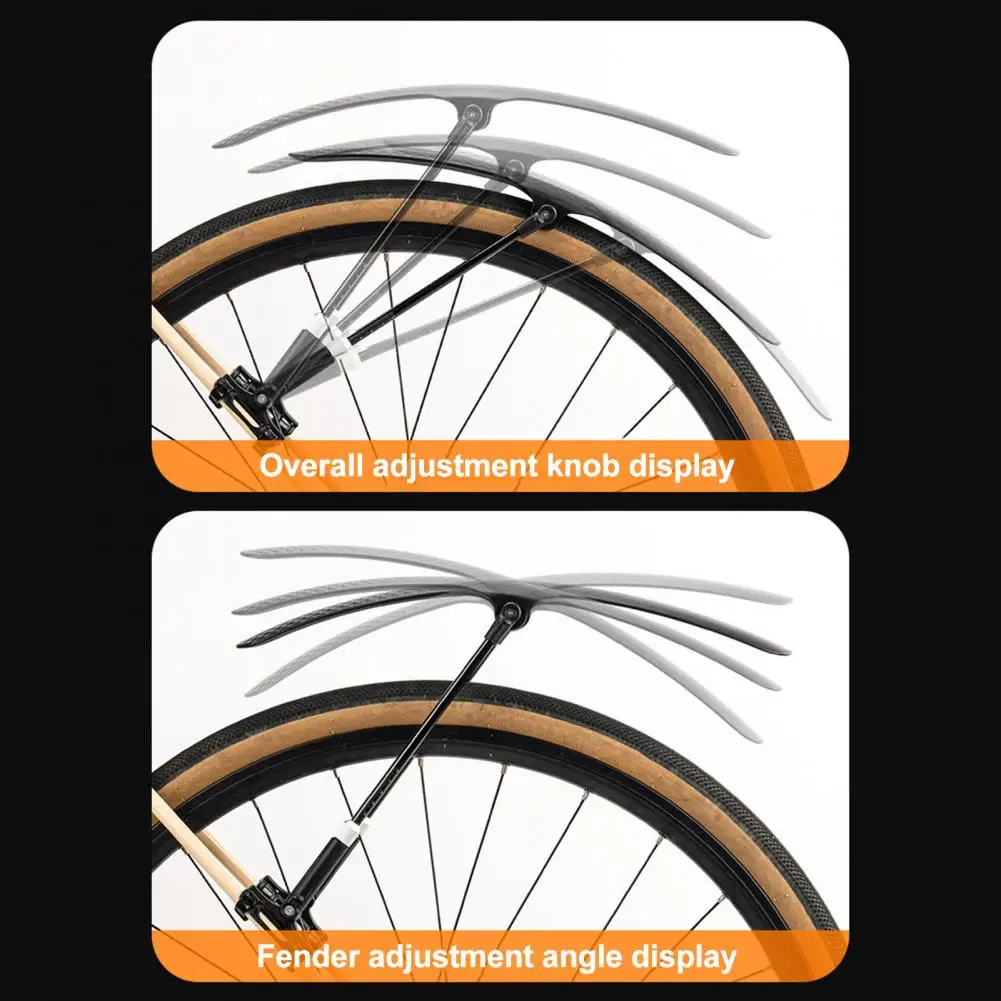 Крыло с регулируемым углом наклона Крыло для спортивного велосипеда Регулируемое крыло для велосипеда Mtb с быстроразъемным кронштейном для шоссейных горных велосипедов Широкий Изображение 4
