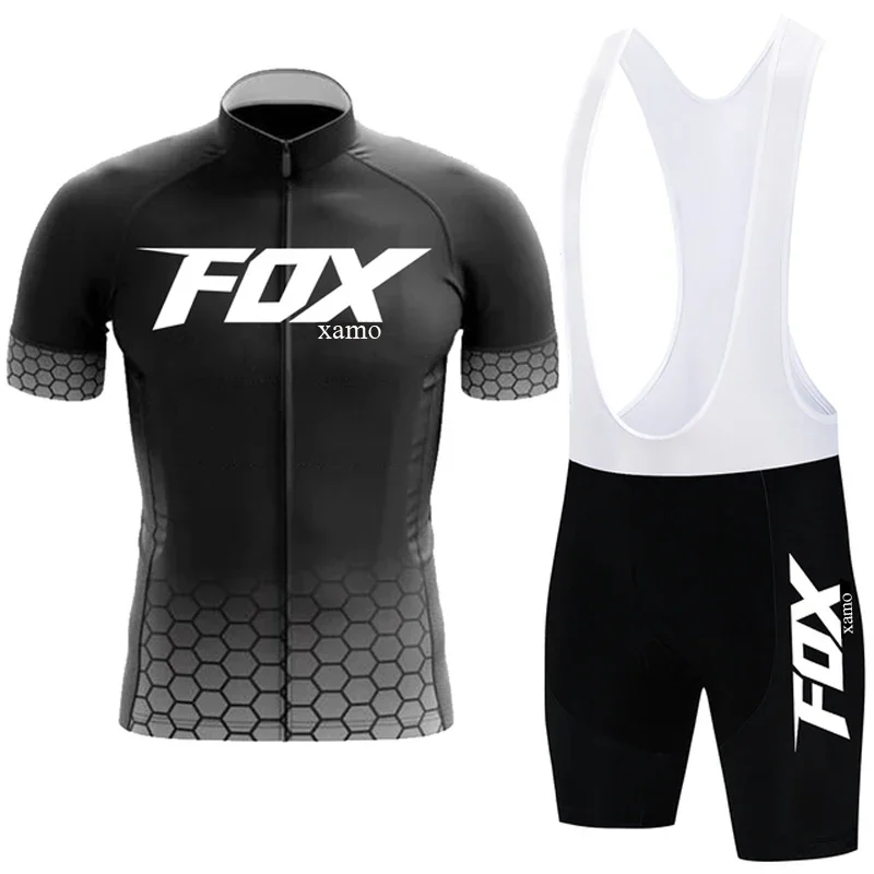 Новый Велосипедный Комплект 2023 Foxxamo Велоспорт Джерси Велосипедные Шорты 20D Брюки Team Ropa Ciclismo Майо Велосипедная Одежда Униформа Изображение 0