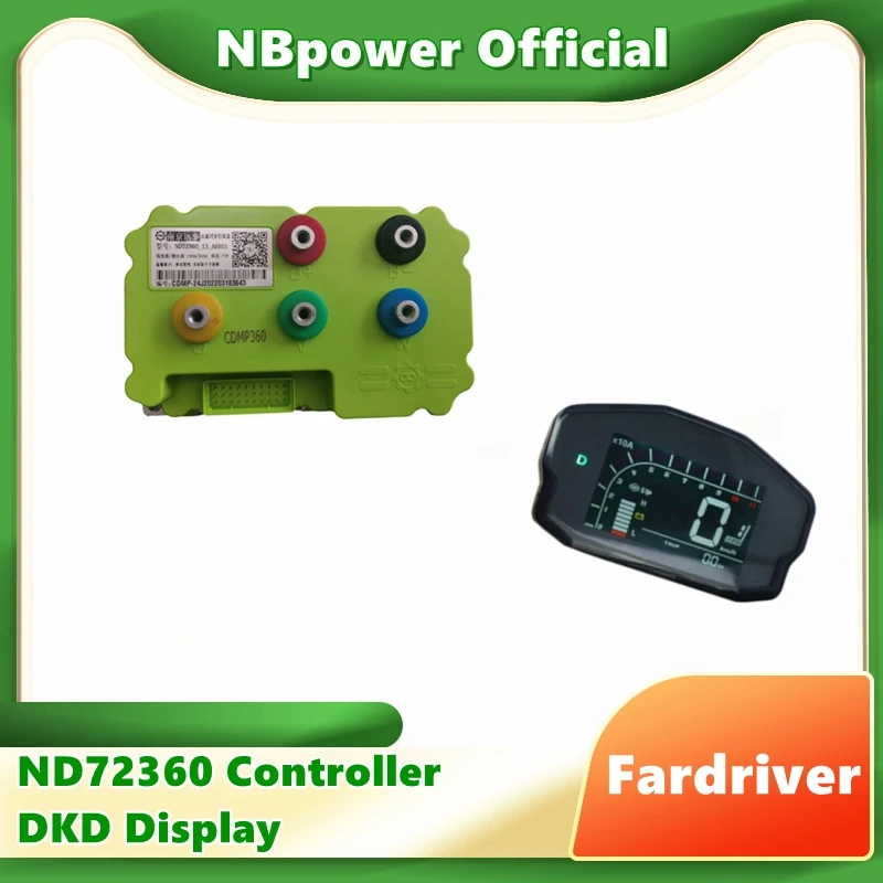 Программируемый Контроллер NBpower/FARDRIVER ND72360 3000-4000 Вт BLDC Для Электрического Мотоцикла с дисплеем DKD mainline Z6 опционально Изображение 0
