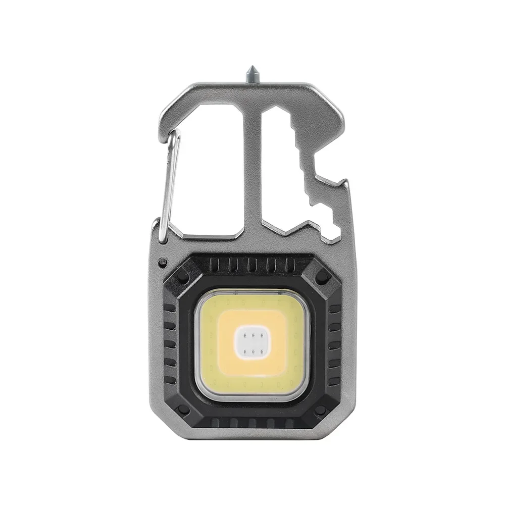 Наружный Портативный ключевой светильник USB Mini Keychain Light Аварийный светильник высокой яркости COB Многофункциональный Наружный кемпинговый светильник Изображение 0