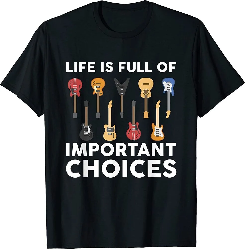 Забавный гитарист, подарок любителю музыки для мужчин, женская футболка Изображение 0