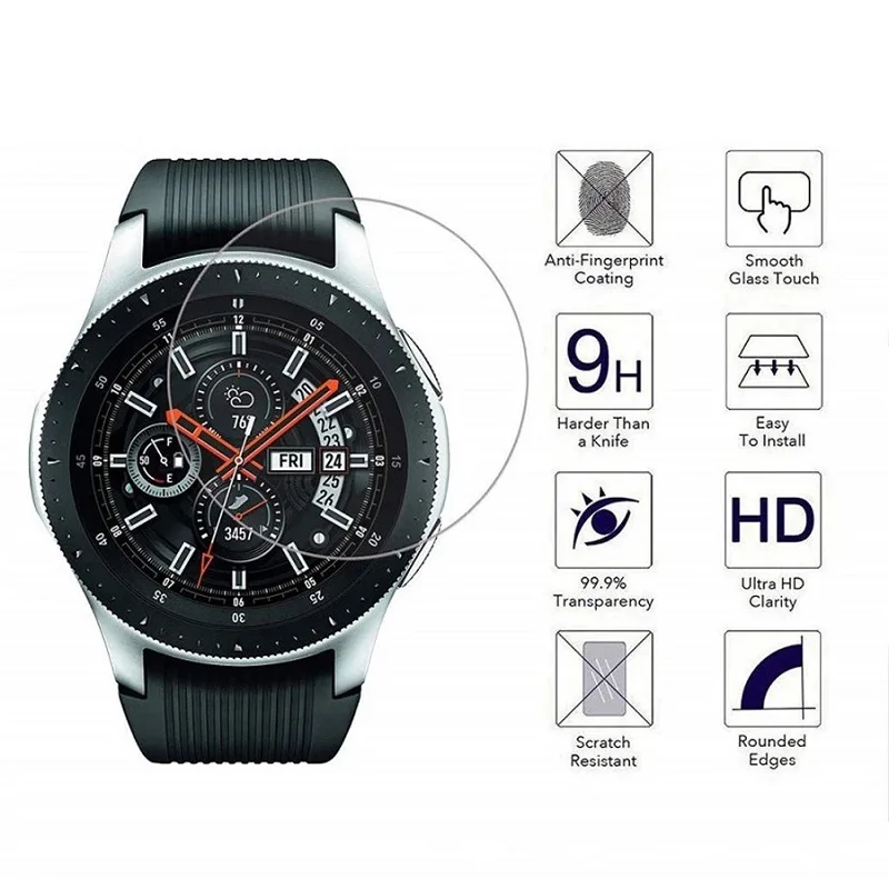 Защитная Пленка Из Закаленного Стекла Для Samsung Galaxy Watch 5 40 44 ММ Смарт-Часы Для Watch 3 41 45 ММ Gear S3 S2 Sport Glass Film Изображение 1