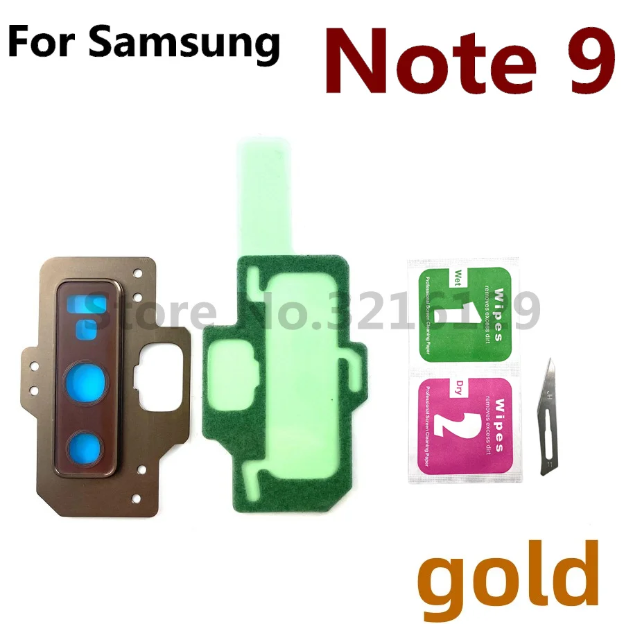 Оригинал Для Samsung Galaxy Note8 Note9 Note 8 9 N950 N960 Задняя Рамка Объектива камеры Заднего Вида Крышка Корпуса Стеклянная Ремонтная Деталь Изображение 1