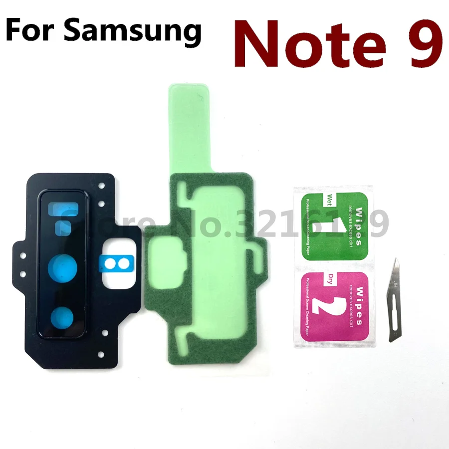 Оригинал Для Samsung Galaxy Note8 Note9 Note 8 9 N950 N960 Задняя Рамка Объектива камеры Заднего Вида Крышка Корпуса Стеклянная Ремонтная Деталь Изображение 2