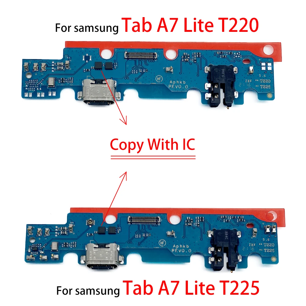 НОВЫЙ Порт Быстрой Зарядки USB, Плата Зарядного Устройства Flex Для Samsung Tab A7 Lite T220 T225, Разъем Для Док-станции С Микрофоном Изображение 4