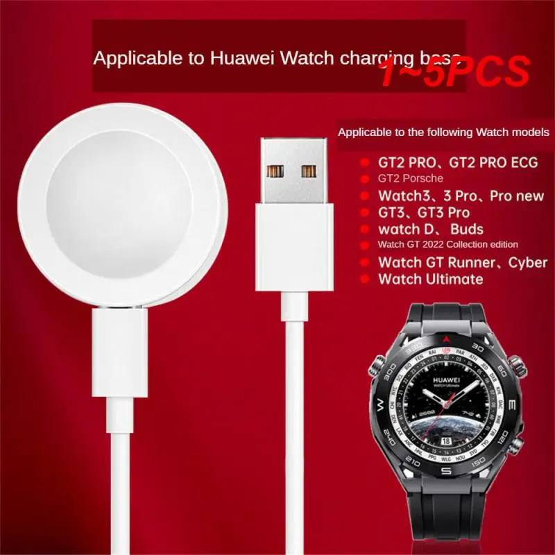 1 ~ 5ШТ Портативное беспроводное зарядное устройство для iWatch 7 6 SE 5 4 Магнитная зарядная док-станция USB Кабель для зарядного устройства для Watch Series 4 Изображение 0