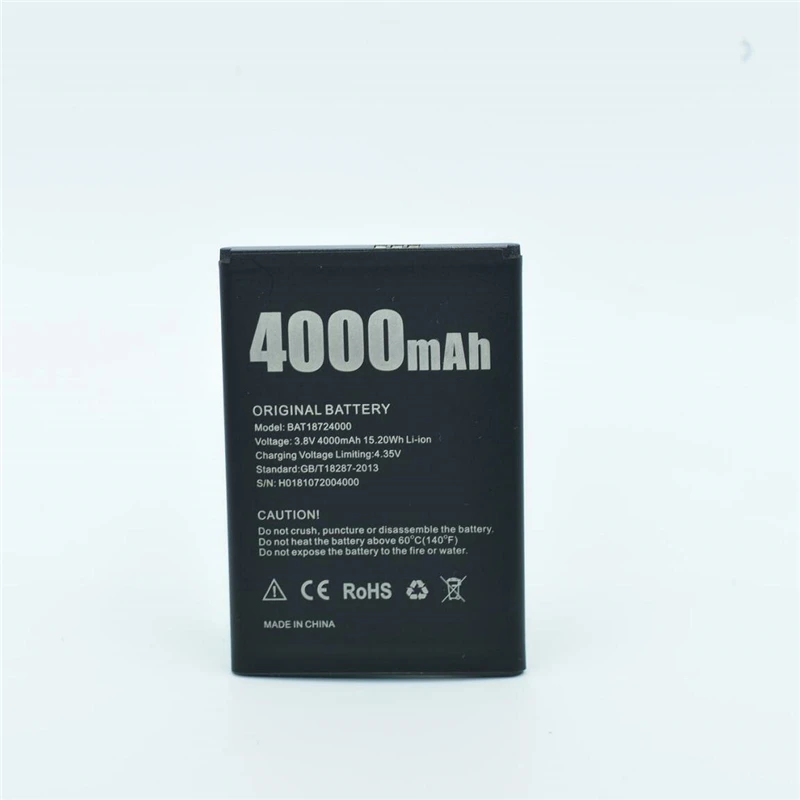 100% оригинальный аккумулятор для DOOGEE X70 аккумулятор 4000 мАч Длительное время ожидания Высокая емкость для аккумулятора DOOGEE X70 Изображение 1
