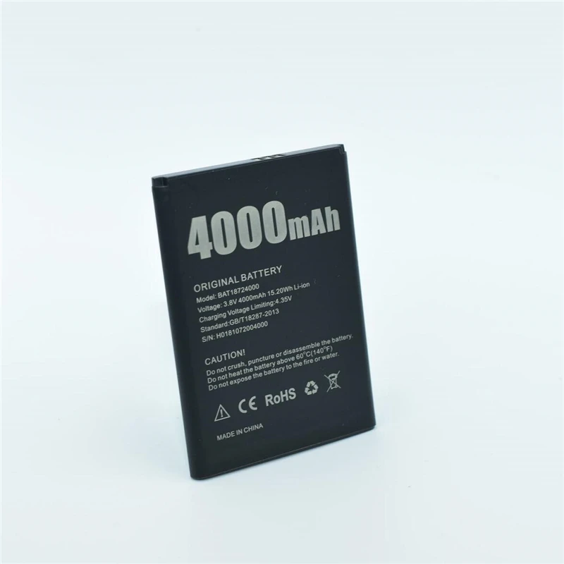 100% оригинальный аккумулятор для DOOGEE X70 аккумулятор 4000 мАч Длительное время ожидания Высокая емкость для аккумулятора DOOGEE X70 Изображение 2